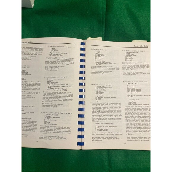 The Panhellenic Cookbook Desserts Vintage Cooking 1969 Recipes - Picture 5 of 9